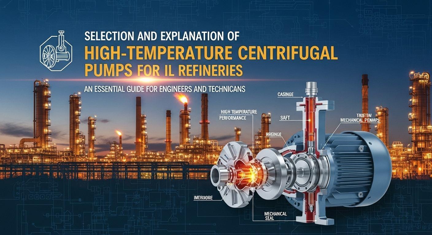 Bomba centrífuga de alta temperatura para refinaria
