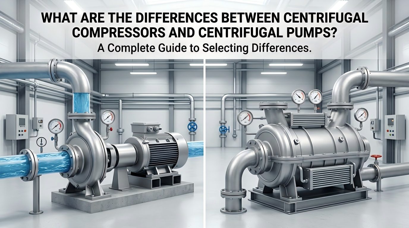 Quais são as diferenças entre compressores centrífugos e bombas centrífugas? Um guia completo para diferenças de seleção
