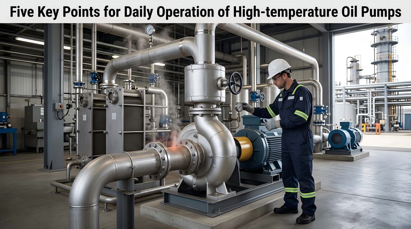 Cinco notas importantes para a operação diária de bombas de óleo de alta temperatura